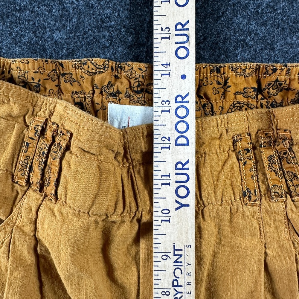 Anthropologie Pants Womens XS Petite Khaki High Rise Paperbag Pull On Ankle - Picture 9 of 9